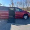 Red Chrysler Pacifica with BraunAbility Side Entry Automatic Fold Out conversion