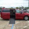 Red Chrysler Pacifica with Driverge Side Entry Automatic Fold Out conversion