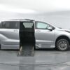 Silver Toyota Sienna with BraunAbility Side Entry Automatic Fold Out conversion