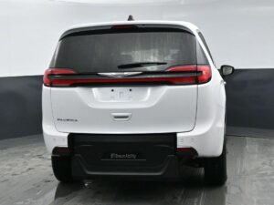 White Chrysler Pacifica with BraunAbility Rear Entry Manual Fold Out conversion