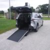 Silver Toyota Sienna with Driverge Rear Entry Manual Fold Out conversion
