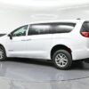 White Chrysler Voyager with BraunAbility Rear Entry Manual Fold Out conversion