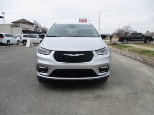 Silver Chrysler Pacifica with BraunAbility Side Entry Automatic Fold Out conversion