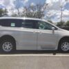 White Chrysler Pacifica with BraunAbility Side Entry Automatic Fold Out conversion