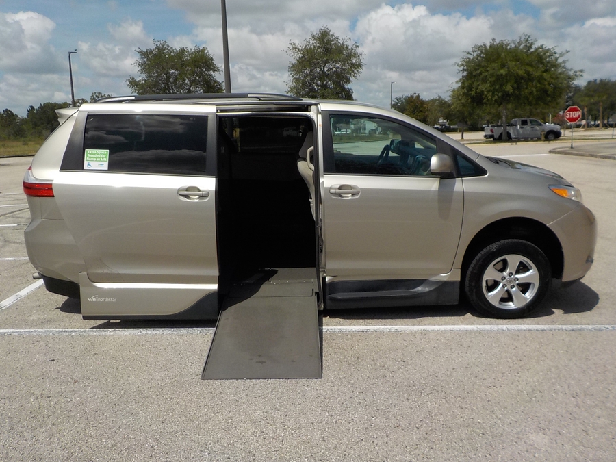 Brown Toyota Sienna with Vantage Mobility Side Entry Automatic In Floor conversion