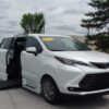 White Toyota Sienna with Vantage Mobility Side Entry Automatic In Floor conversion