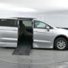 Silver Chrysler Pacifica with BraunAbility Side Entry Automatic Fold Out conversion