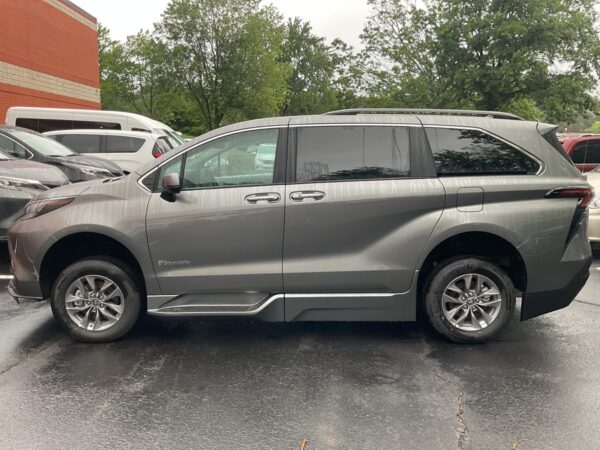 Grey Toyota Sienna with BraunAbility Side Entry Automatic In Floor conversion
