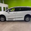 White Chrysler Pacifica with BraunAbility Side Entry Automatic Fold Out conversion