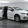White Chrysler Pacifica with BraunAbility Side Entry Automatic Fold Out conversion
