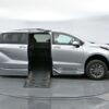 Silver Toyota Sienna with BraunAbility Side Entry Automatic Fold Out conversion