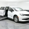 White Chrysler Voyager with BraunAbility Side Entry Manual Fold Out conversion