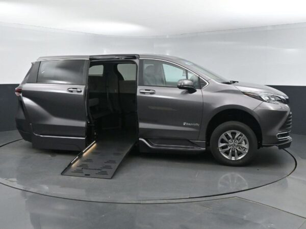 Grey Toyota Sienna with BraunAbility Side Entry Automatic Fold Out conversion