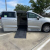 Silver Chrysler Voyager with BraunAbility Side Entry Automatic Fold Out conversion