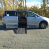Silver Chrysler Pacifica with BraunAbility Side Entry Automatic Fold Out conversion