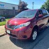 Red Toyota Sienna with Vantage Mobility Side Entry Automatic In Floor conversion