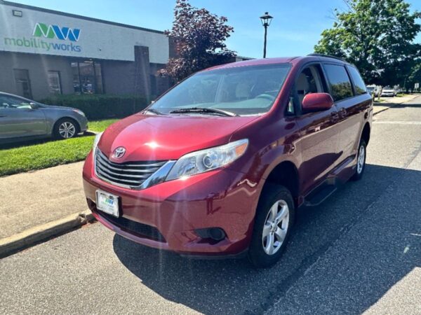 Red Toyota Sienna with Vantage Mobility Side Entry Automatic In Floor conversion