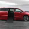 Red Honda Odyssey with BraunAbility Side Entry Automatic In Floor conversion