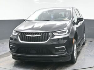 Black Chrysler Pacifica with BraunAbility Side Entry Automatic Fold Out conversion
