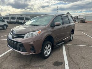 Brown Toyota Sienna with Vantage Mobility Side Entry Automatic In Floor conversion
