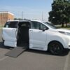 White Toyota Sienna with Vantage Mobility Side Entry Automatic In Floor conversion
