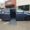 Blue Toyota Sienna with BraunAbility Side Entry Automatic Fold Out conversion