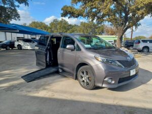 Grey Toyota Sienna with BraunAbility Side Entry Automatic Fold Out conversion