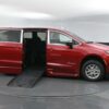 Red Chrysler Pacifica with BraunAbility Side Entry Automatic Fold Out conversion