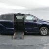 Blue Toyota Sienna with BraunAbility Side Entry Automatic Fold Out conversion