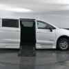 White Chrysler Pacifica with BraunAbility Side Entry Automatic Fold Out conversion