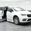 White Chrysler Pacifica with BraunAbility Side Entry Automatic In Floor conversion