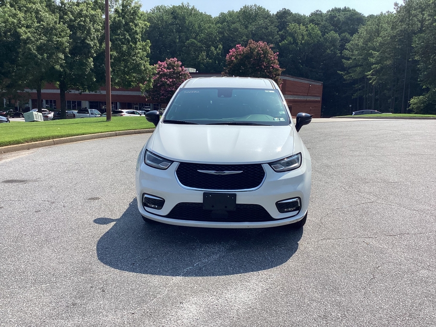 White Chrysler Pacifica with FR Conversions Rear Entry Manual Fold Out conversion