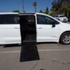 White Chrysler Voyager with Driverge Side Entry Automatic Fold Out conversion