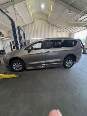 Chrysler Pacifica with BraunAbility Side Entry Automatic In Floor conversion