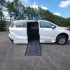 White Toyota Sienna with BraunAbility Side Entry Automatic Fold Out conversion