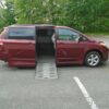 Red Toyota Sienna with BraunAbility Side Entry Automatic Fold Out conversion