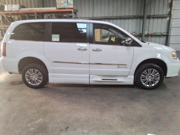 White Chrysler Town and Country with BraunAbility Side Entry Automatic Fold Out conversion
