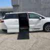 White Honda Odyssey with BraunAbility Side Entry Automatic In Floor conversion