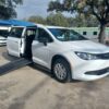 White Chrysler Voyager with BraunAbility Side Entry Manual Fold Out conversion