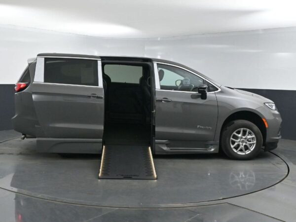 Grey Chrysler Pacifica with BraunAbility Side Entry Automatic In Floor conversion