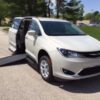 White Chrysler Pacifica with Vantage Mobility Side Entry Automatic In Floor conversion