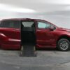 Red Toyota Sienna with BraunAbility Side Entry Automatic Fold Out conversion
