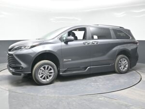 Grey Toyota Sienna with BraunAbility Side Entry Automatic Fold Out conversion