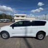 White Chrysler Voyager with Driverge Rear Entry Manual Fold Out conversion