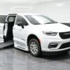 White Chrysler Pacifica with BraunAbility Side Entry Automatic In Floor conversion