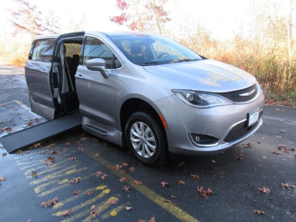 Silver Chrysler Pacifica with Vantage Mobility Side Entry Automatic In Floor conversion