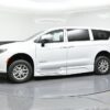 White Chrysler Pacifica with BraunAbility Side Entry Automatic In Floor conversion