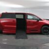 Red Honda Odyssey with BraunAbility Side Entry Automatic In Floor conversion