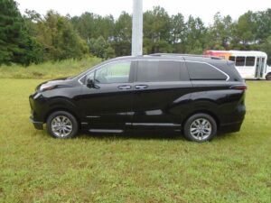 Black Toyota Sienna with Vantage Mobility Side Entry Automatic In Floor conversion