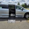 Silver Chrysler Pacifica with BraunAbility Side Entry Automatic Fold Out conversion